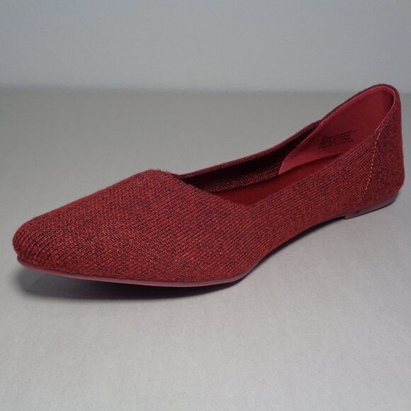 Mia Size 6.5 M KERRI Wine Textile Slip On Flats / Loafers New Women's Shoes - Picture 7 of 16